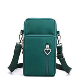 Solid Color Mobile Phone Bag, Female Messenger Crossbody Shoulder Arm Bags