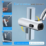 Kitchen Waterfall Outlet Splash Proof Universal Rotating Bubbler Multifunctional Water Nozzle Extension Faucets