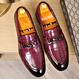 Men's Horse Buckle, British Style Business Casual Leather Shoes