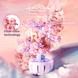 Cherry Blossom Season Assembled Building Block Model Ornaments