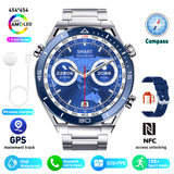 ECG PPG Bluetooth Calling, Compass GPS, Wireless Charger Smartwatch