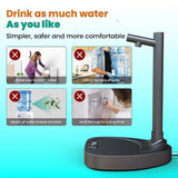 Added Extension Tube Water Dispenser, Automatic Desktop Rechargeable, Water Bottle Filler with Stand
