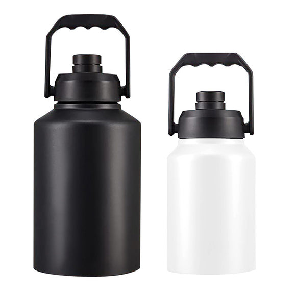 Large Capacity Sports Outdoor Handheld Double Deck Tumbler, Premium Quality Metal Kettle
