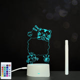 3D Acrylic Handwriting Message Board LED Light, Creative Note Lamp