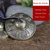 Percussion Instrument, Indian Tibetan Pure Copper Clip Bell, Handmade Finger Cymbals