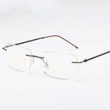 Auto-zoom Progressive Multifocal Reading Glasses with Anti-blue Light Protection