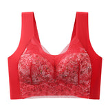 Floral Ice Silk Seamless Bra with Elegant Back Design (Pack of 2)