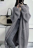 Style Icon, Loose Thick Knitted Coat for Women