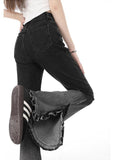 Women's Summer American-style Retro Slit Slightly Flared Gradient Jeans
