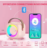 Portable Mini Wireless Microphone, Karaoke Audio Wireless Speaker