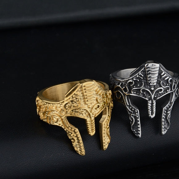 New Personality Warrior Mask Fashion Ring