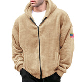 Hooded Zipper Casual Jacket, Casual Cardigan-coat