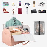 Large Capacity Travel Duffle Bag, Women's Handbag, Folding Suit Carrier, Waterproof Clothes Totes