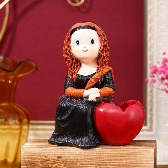 Pen Holder, Resin Art Museum, Home Office Decoration