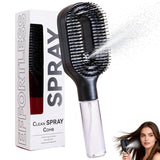 One-click Spray Hair Brush – Anti-frizz Detangling Comb with Water Mist