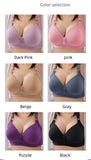 Large Size Thin Smooth Bra, Wireless Push Up Breasted Women's Underwear