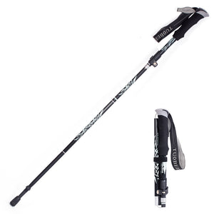 Aluminum Alloy, Folding Retractable Outdoor, Hiking Cane