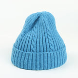 Autumn and Winter Fried Dough, Twist Knitting Warm Wool Hat (Pack of 2)