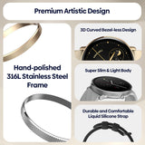 Women's Smart Watch – Fitness & Sports Display, 316L Stainless Steel