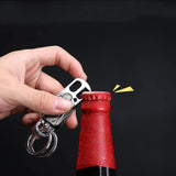 3-in-1 Fidget Spinner Keychain with Pocket Knife, Pendant Beer Bottle Opener