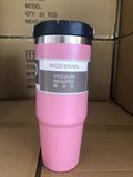 Portable Car Cup, Stainless Steel Travel Sports Water Bottle with Handle Cover, Coffee Tumbler Cup