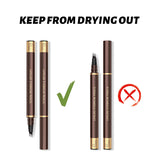 Liquid 4-Fork Eyebrow Pencil – Waterproof, Smudge-proof Long-lasting Brow Pen