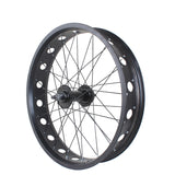 Fat Tire Bicycle Front & Rear Wheel Set, Aluminum Alloy Rims for ATV & E-bike Conversion