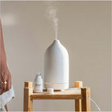 Air Humidifier, Ceramic Aroma 5 Colors 100ml Ultrasonic Essential Oil Diffuser