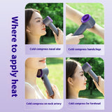 Portable Handheld Turbo Fan, Cooling Semiconductor Refrigeration, 3000mAh Battery Wind Speeds, Adjustable Mini Personal Equipment