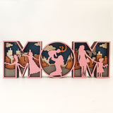 Mother's Day Father's Day, Wooden Creative Craft Decoration