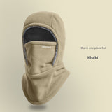 Winter Fleece Hooded Scarf – Windproof, Cold-proof Thermal Face Mask & Outdoor Head Cover