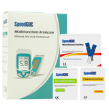 Blood Sugar or Glucose Detector, Uric Acid Meter, Total Cholesterol Analyzer