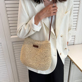 Niche Design Vacation, Straw Tote Bag