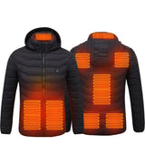 Heated Jacket Coat, USB Electric Cotton Pullover, Thermal Clothing Heating Vest, Men's Clothes for Winters