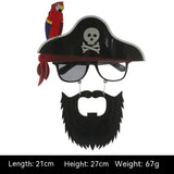 Halloween Funny Beard Ball Props – Skull Pirate Party Decoration