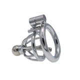Chastity Device Lock Metal Cage, Male Catheter