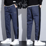 Fleece Lined Padded Warm Keeping Track Sweatpants, Loose Casual Pants
