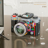 Building Blocks, Mechanical Universe Retro Camera Assembled Handmade Toy, Model Ornaments
