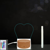 3D Acrylic Handwriting Message Board LED Light, Creative Note Lamp