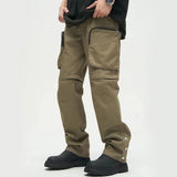 Men’s Loose Fit Cargo Pants – Straight Casual Large Pocket Utility Trousers
