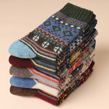 Retro Thick Line Stockings, Autumn and Winter Warm Tibetan Style