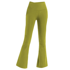 Female Bell-bottom Pants, High Waist, Tight Sports Yoga Trousers