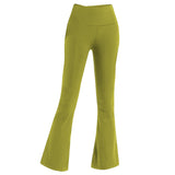 Female Bell-bottom Pants, High Waist, Tight Sports Yoga Trousers