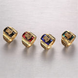 And The Wind 1973 Tiger Walton Navy – Men's Personality Retro Ring