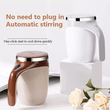 Rechargeable Automatic Coffee Cup, High Value Electric Stirring Lazy Milkshake Rotating Magnetic Water Cup