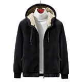 Hooded Men's Cashmere Simple Plus-size Jacket