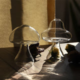 Mushroom-shaped Glass Flower Vase – Hydroponic Plant Pot for Table Decor