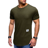 Men’s Solid Color Sports T-shirt – Loose Fit, Short Sleeve Casual Tee