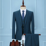 Men's Three-piece Korean Style, Slim Business Suit