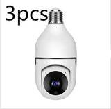 1080P WiFi Bulb Camera with 4× Zoom – E27 Home 5G WiFi Security & Alarm Monitor